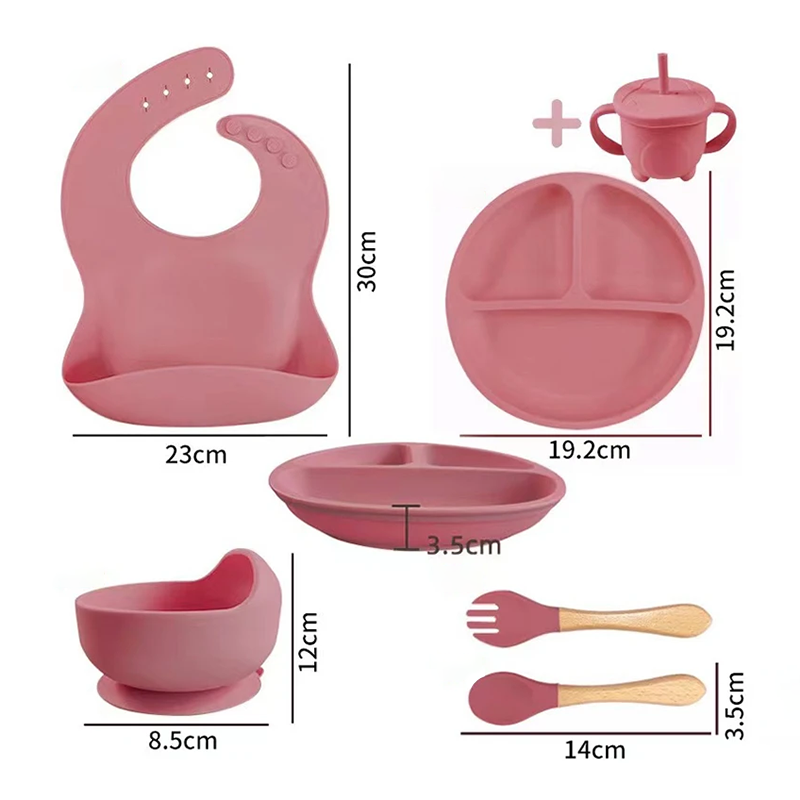 6-Piece Silicone Children's Meal Training Set Cutlery_7