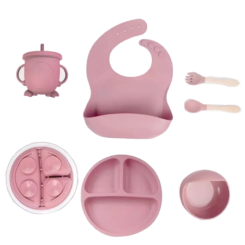 6-Piece Silicone Children's Meal Training Set Cutlery_8