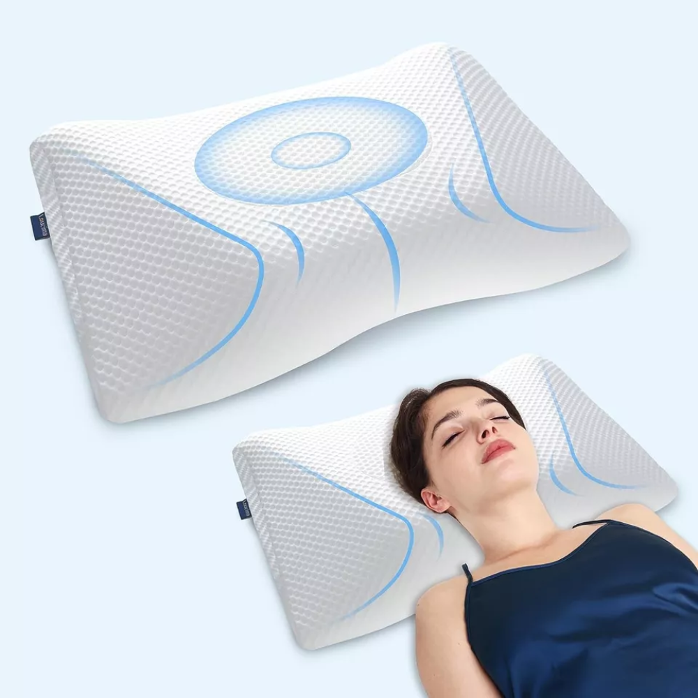 Cervical Pillow Ergonomic Contour Memory Foam Orthopedic Bed Pillow Neck Support_4