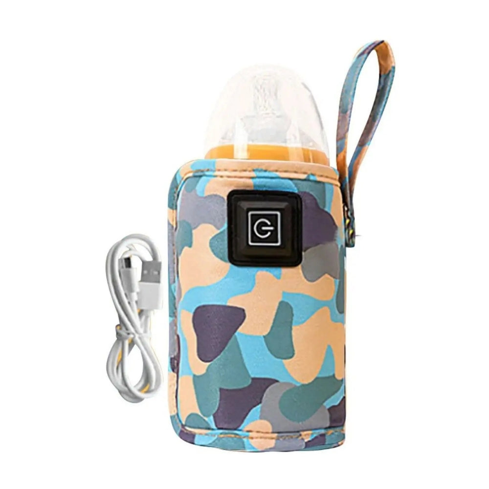 USB Milk Water Warmer Bottle Heater Travel Stroller Insulated Bag Baby Nursing_4