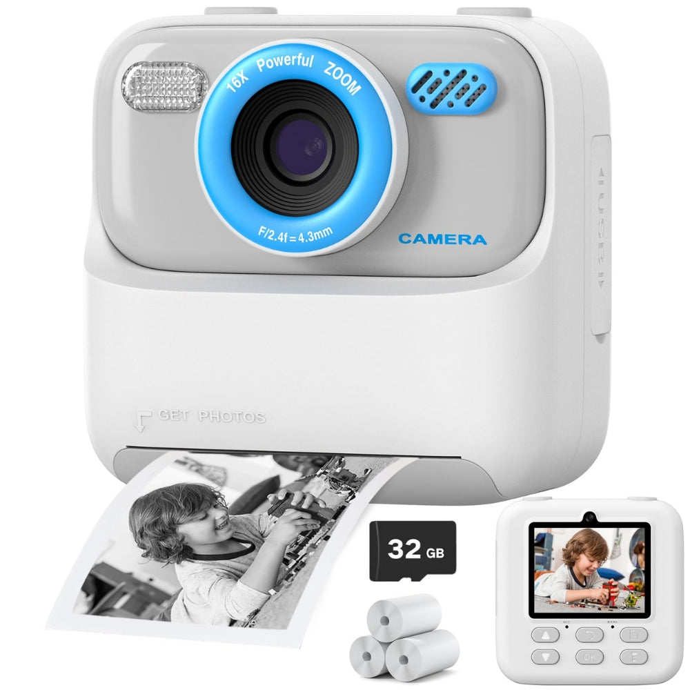 Kids Instant Camera 1080P HD Dual Lens Selfie Digital Camera_9