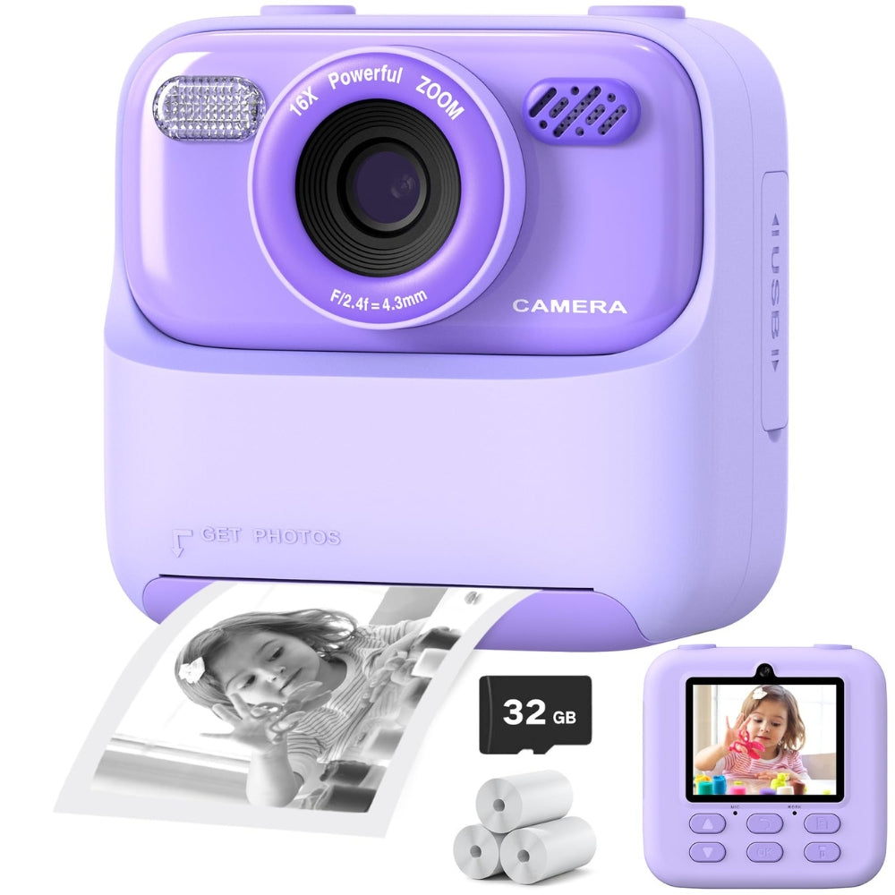 Kids Instant Camera 1080P HD Dual Lens Selfie Digital Camera_10