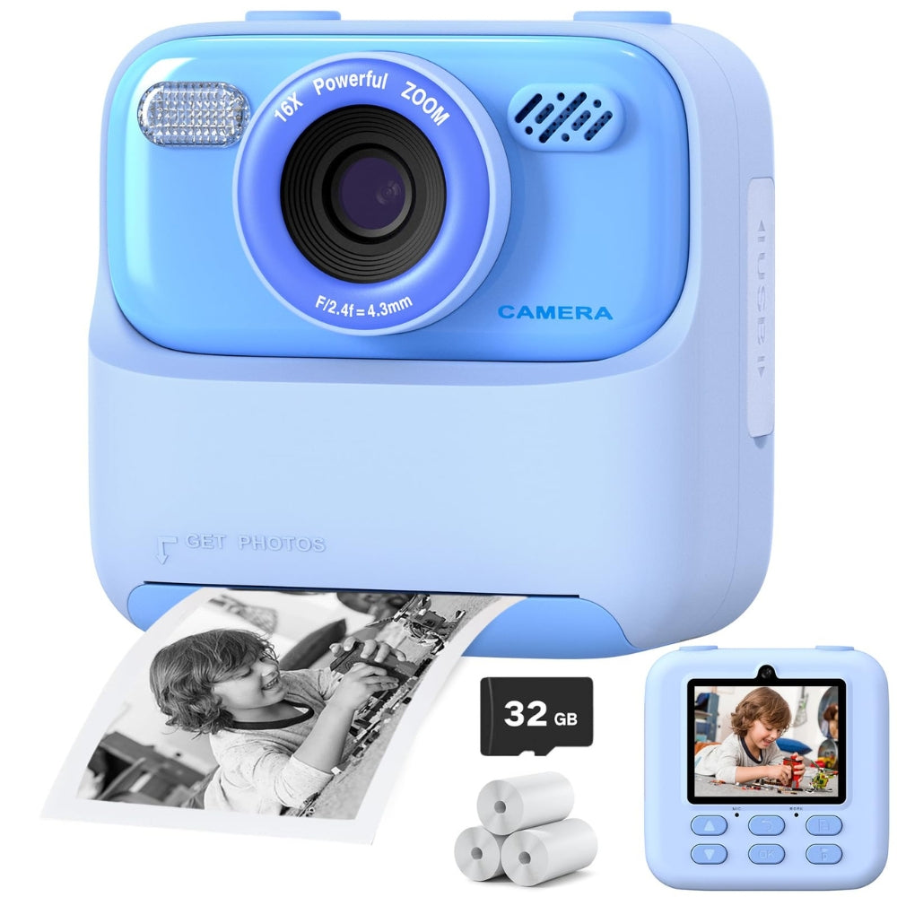 Kids Instant Camera 1080P HD Dual Lens Selfie Digital Camera_8