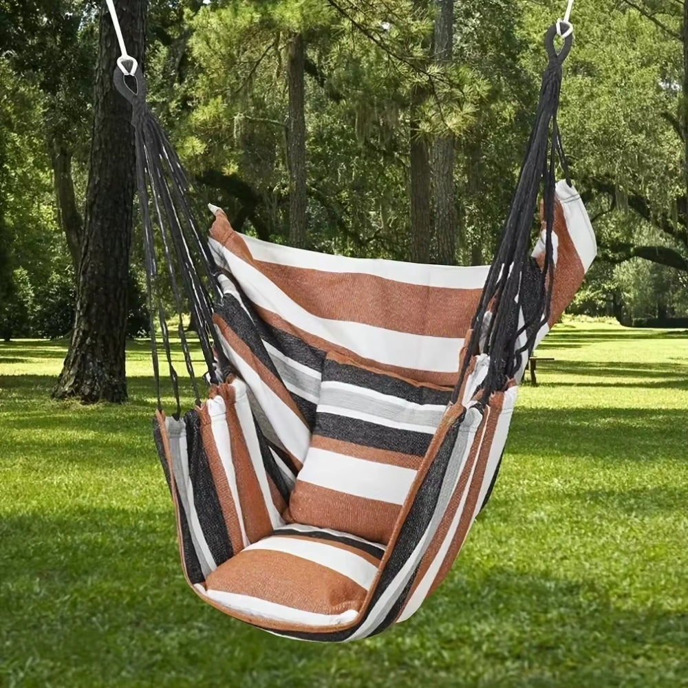 Outdoor Hammock Chair Canvas Swing Chair No Pillow Or Cushion Hammock_1