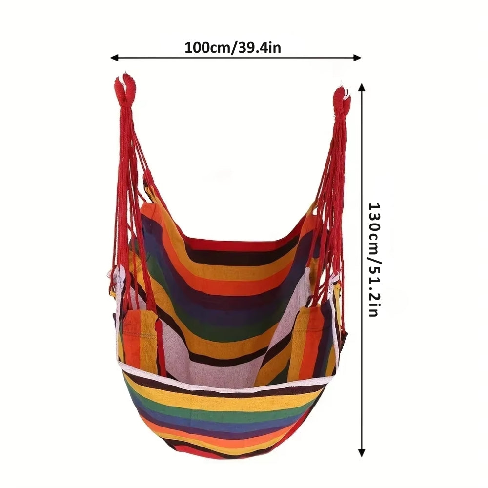 Outdoor Hammock Chair Canvas Swing Chair No Pillow Or Cushion Hammock_8