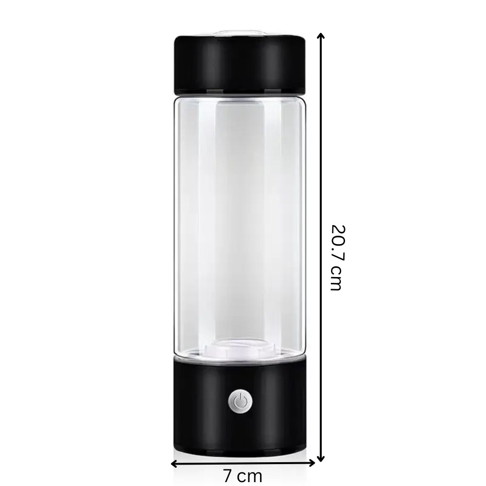 Hydrogen Rich Portable Water Glass Bottle Alkaline Generator Ionizer USB 420ML_5